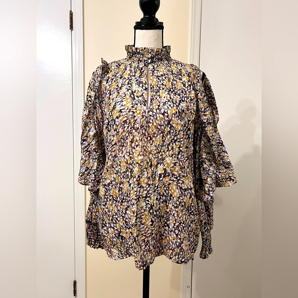 Maje Animal Lurex Top